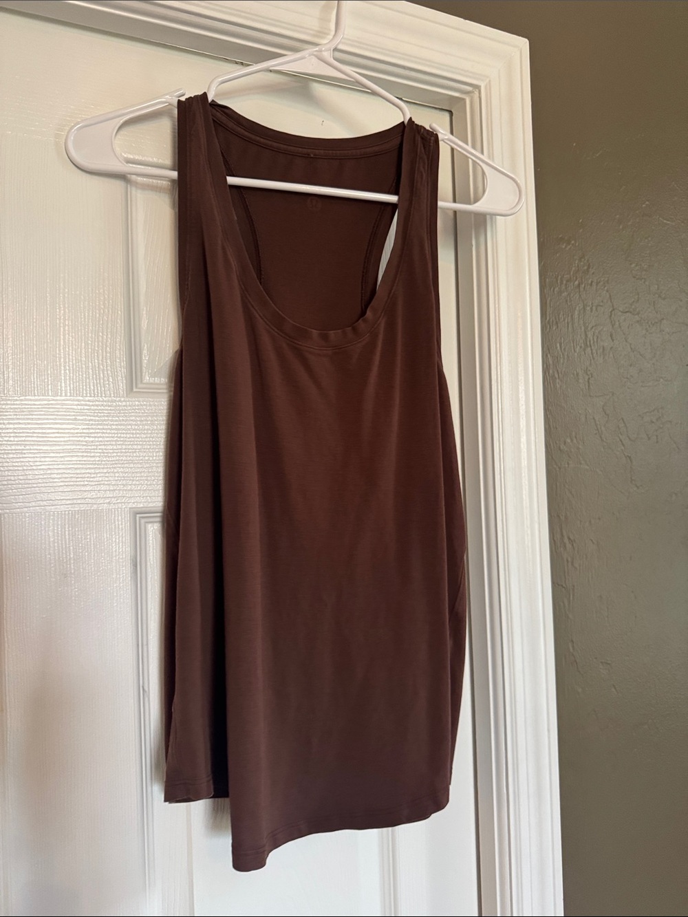 lululemon athletica Brown Scoop Neck Athletic Tank
